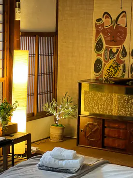 The front room of Charming Kyoto Machiya
